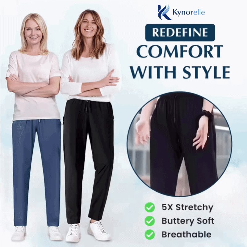 Kynorelle ® - Women's Ultra Stretch Ice Silk Comfort Casual Pants 📢 HOT DEAL 50% OFF ⏰ 